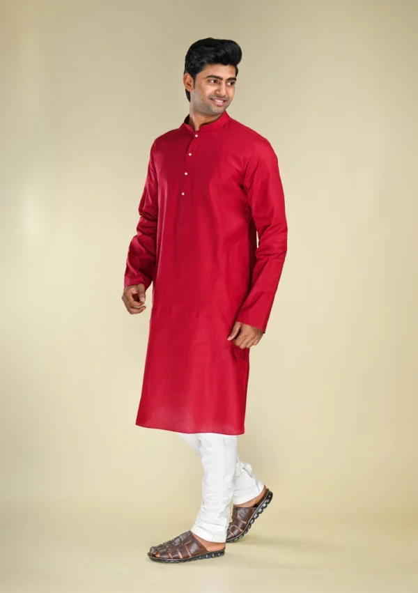 Nawab Parker Rich Maroon Party Wear Kurta Pajama for Festive Occasions