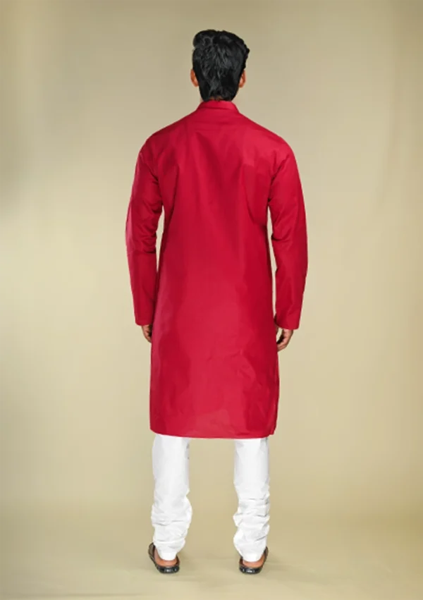 Nawab Parker Rich Maroon Party Wear Kurta Pajama for Festive Occasions