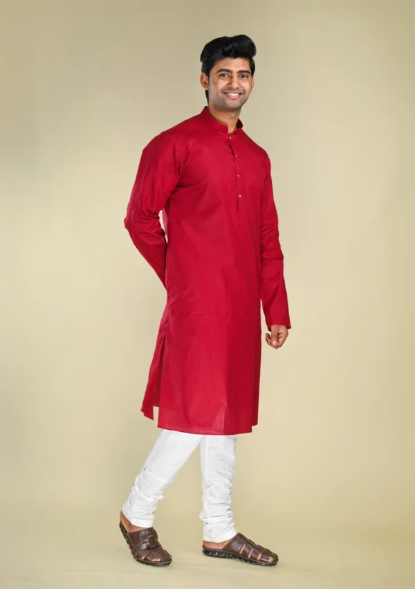Nawab Parker Rich Maroon Party Wear Kurta Pajama for Festive Occasions