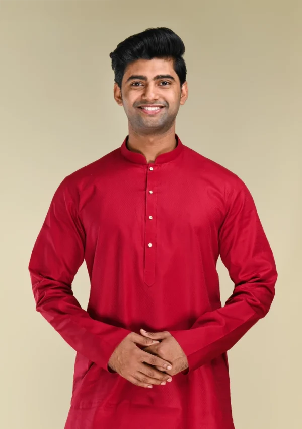 Nawab Parker Rich Maroon Party Wear Kurta Pajama for Festive Occasions