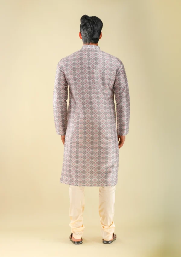 Nawab Parker Printed Kurta Pajama New Design with Subtle Texture