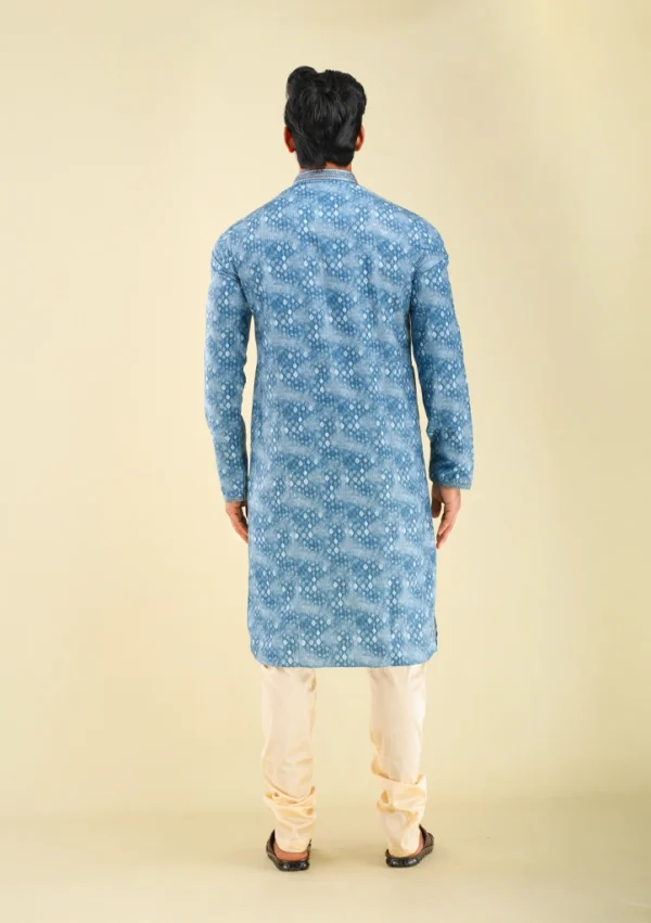 Nawab Parker Nawab Parker's Brand New Fancy Blue Kurta Pajama for Men