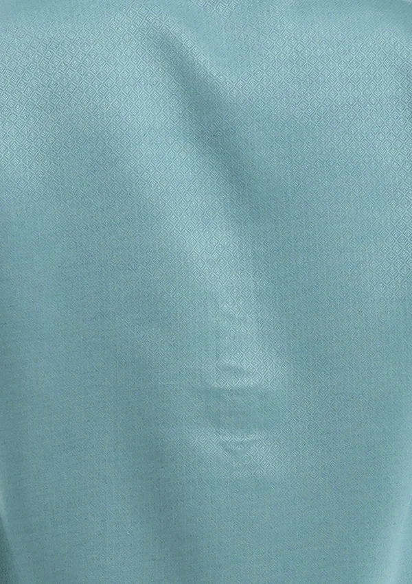 Nawab Parker Wedding Kurta Pajama for Men with Embroidered Placket close up view