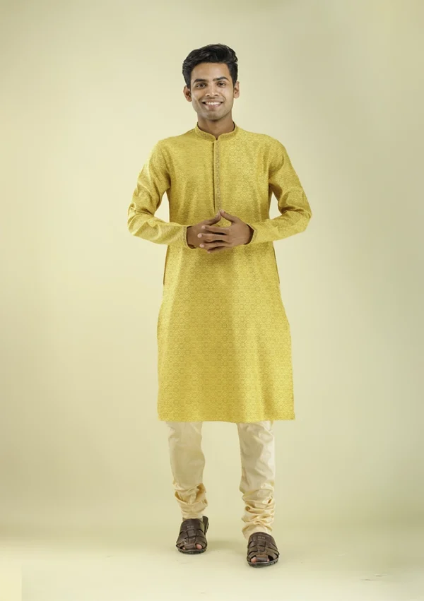 Nawab Parker Premium Festive Wear Kurta Pajama for Men Front View