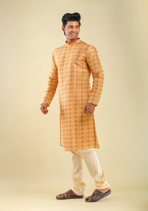 Men's Party Wear Kurta Pajama for Festive Occasions left view