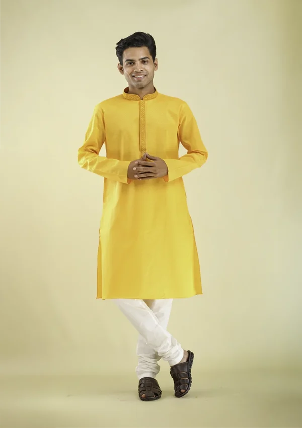 Nawab Parker Latest Kurta Pajama Style for Men's Ethnic Look front view