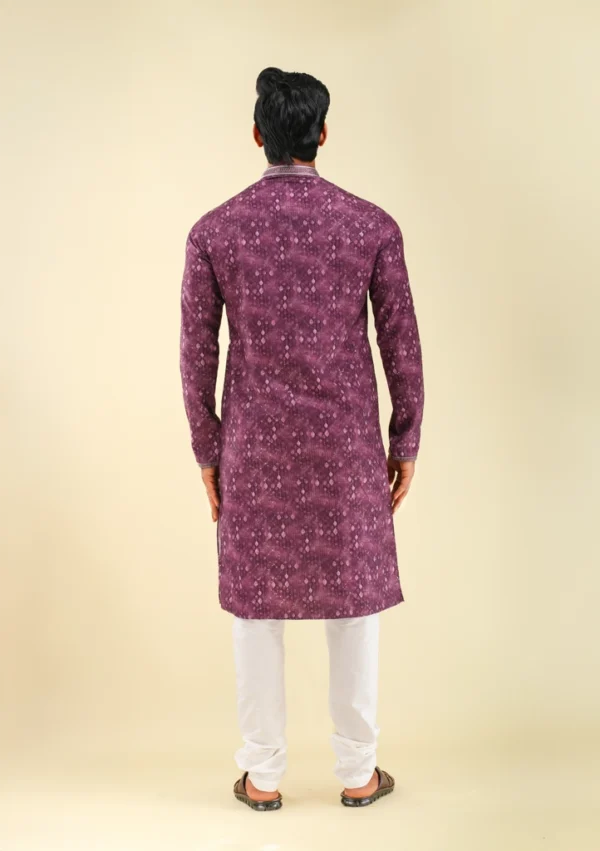 Nawab Parker Men's New fashion Kurta Pajama for Weddings back view