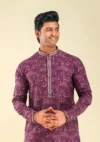 Nawab Parker Men's New fashion Kurta Pajama for Weddings front kurta view