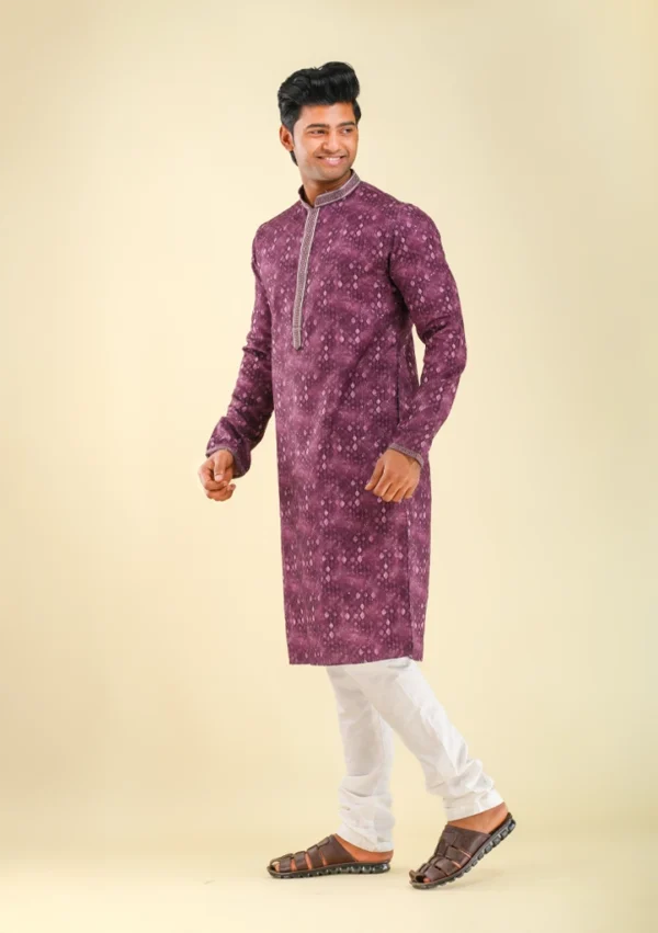 Nawab Parker Men's New fashion Kurta Pajama for Weddings left view