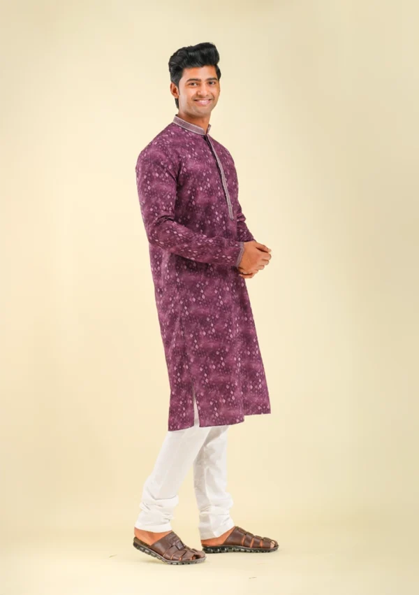 Nawab Parker Men's New fashion Kurta Pajama for Weddings right view