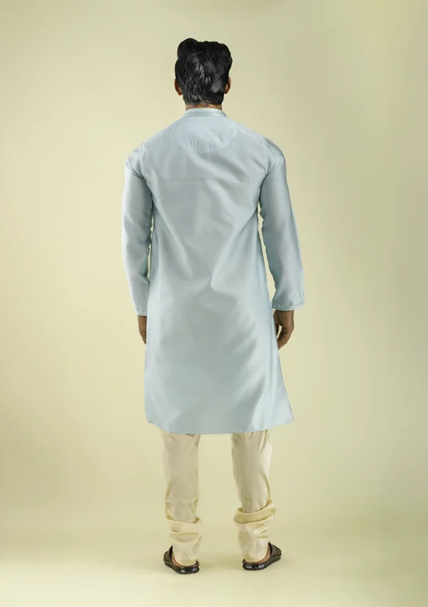 Nawab Parker Nawab Parker Men's Stylish Kurta Pajama for Eid back view