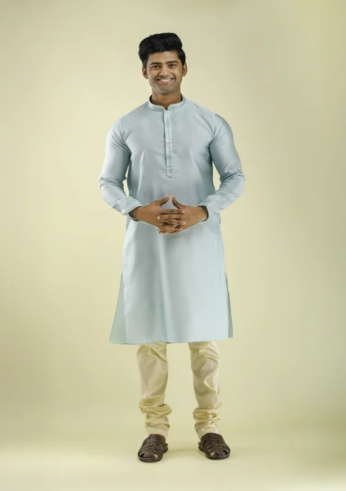 Nawab Parker Nawab Parker Men's Stylish Kurta Pajama for Eid front view