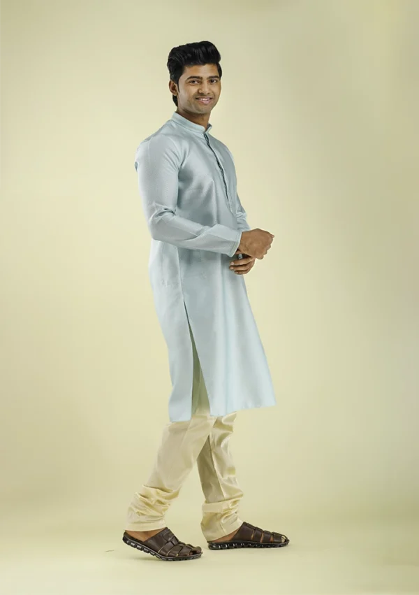 Nawab Parker Nawab Parker Men's Stylish Kurta Pajama for Eid right view