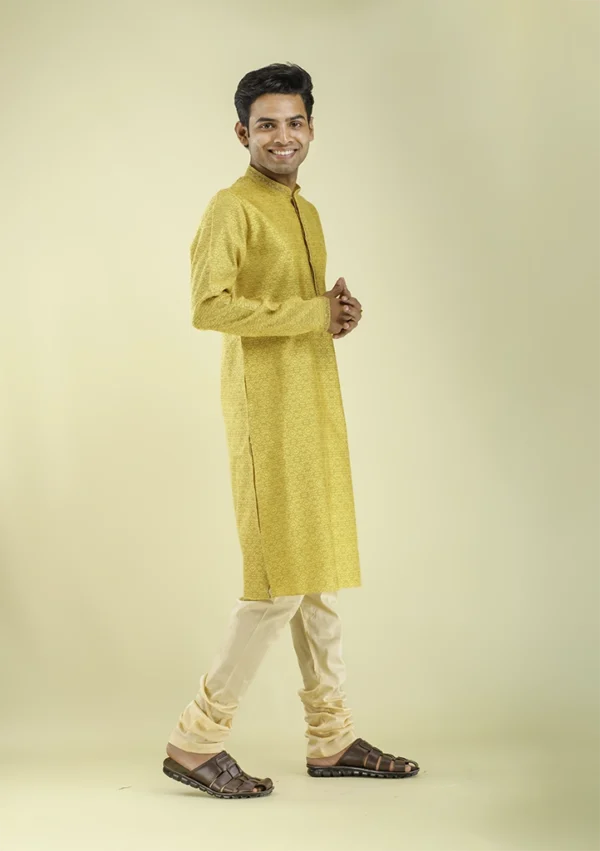 Nawab Parker Premium Festive Wear Kurta Pajama for Men Right View