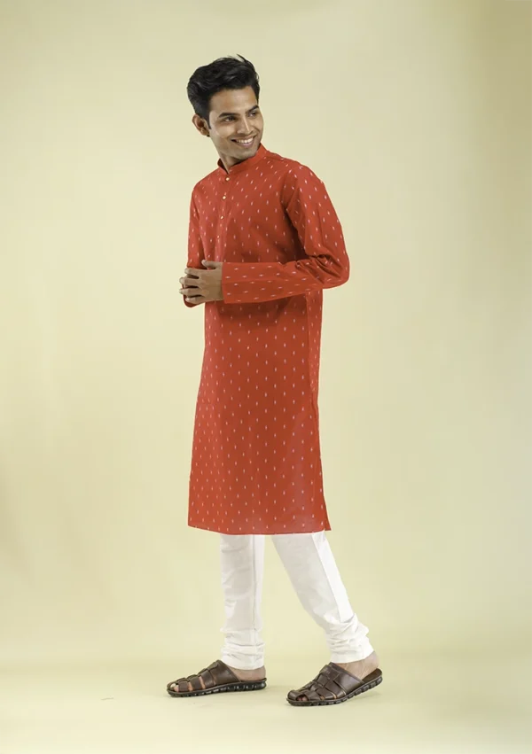 Nawab Parker Trendy Kurta Pajama Design for Men right view