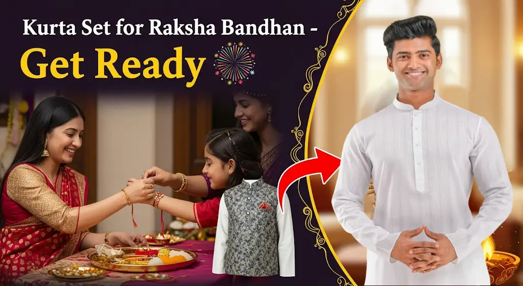 Featured Image of Kurta Set for Raksha Bandhan - Get Ready With Nawab Parker