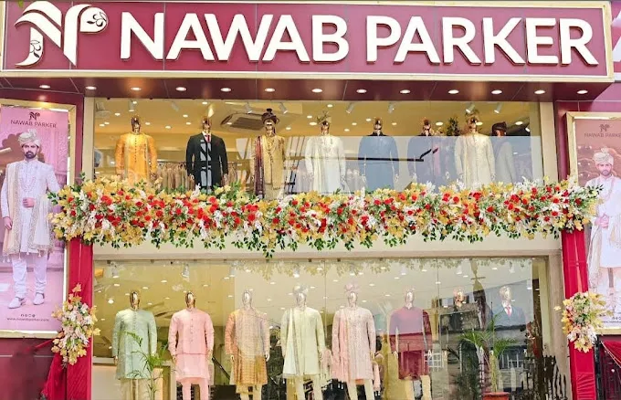Nawab Parker – Men's Ethnic Wear Shop in Patna, Boring Rd Nawab Parker store front 1