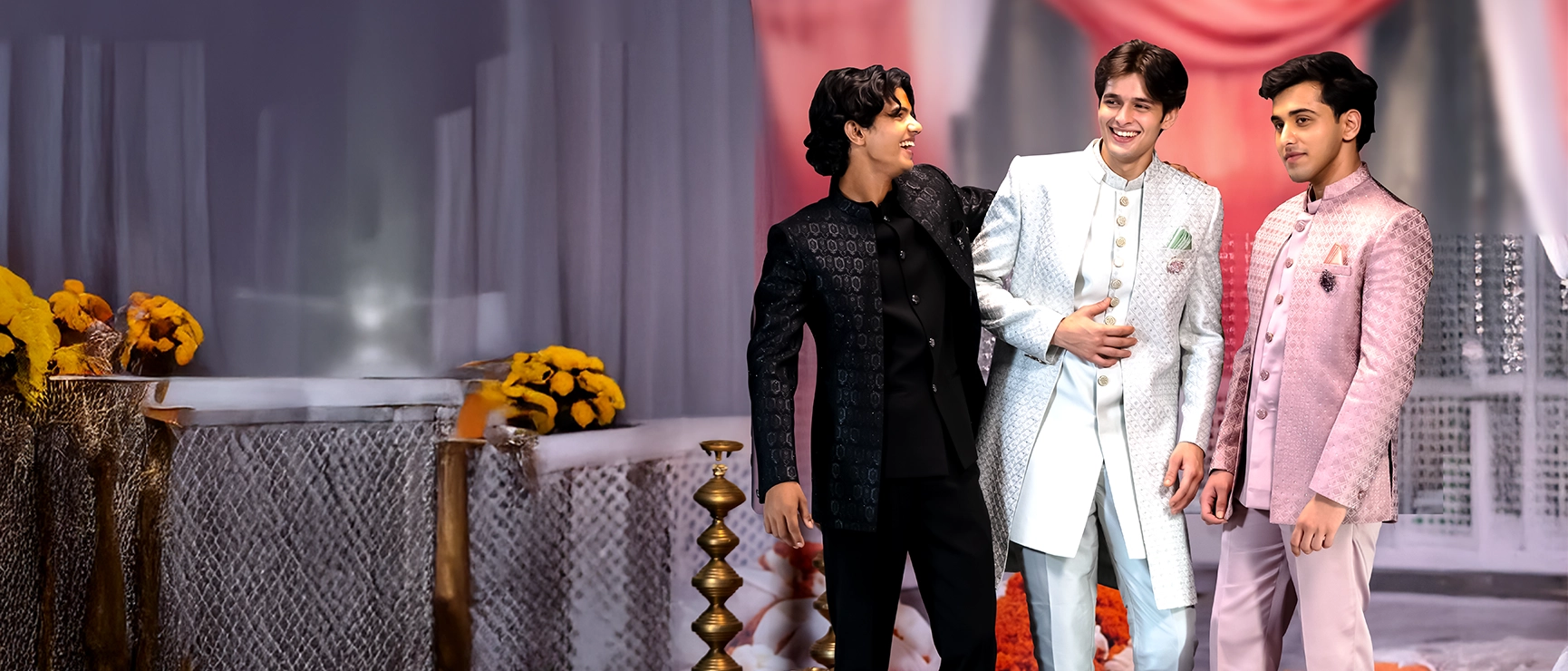 Shop Men's ethnic Wear for Wedding, Engagement and Reception Nawab Parker 7