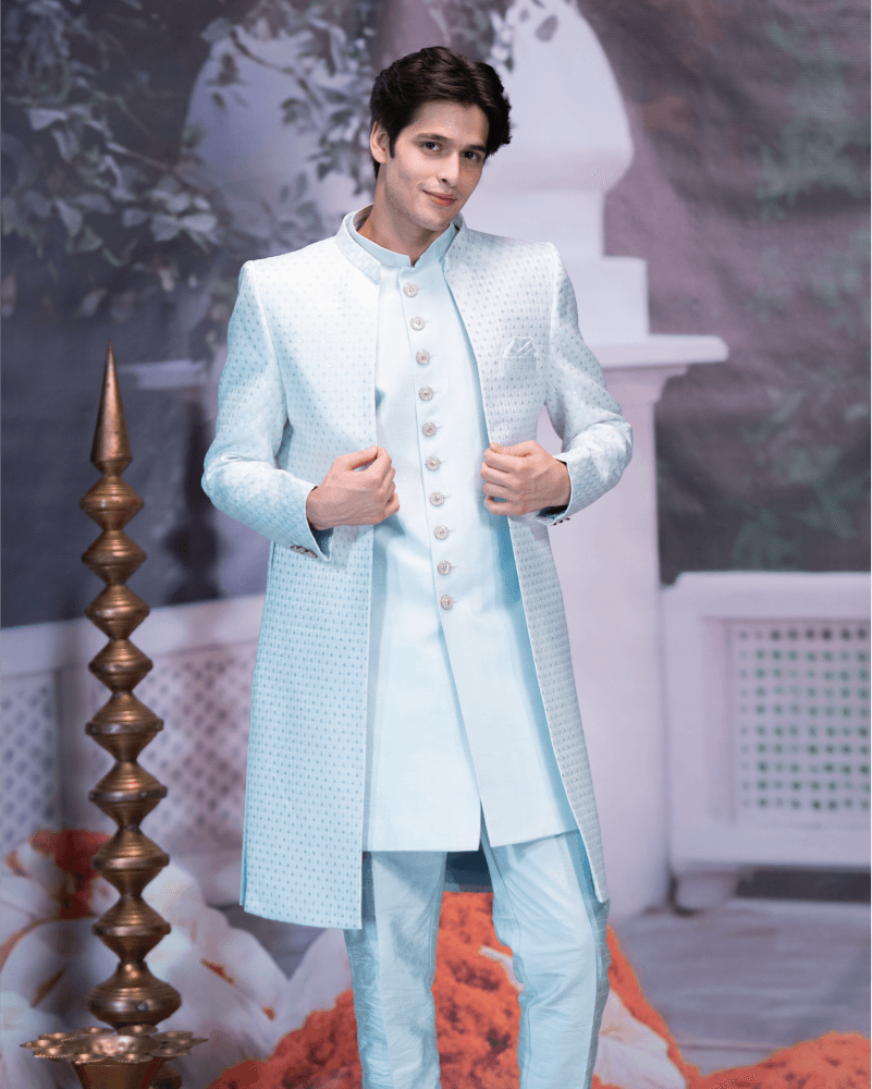 Indo-Western with Jacket featuring structured silhouette