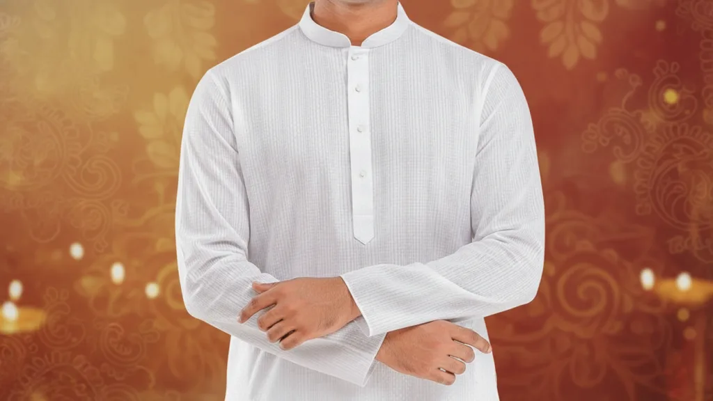 white kurta for puja