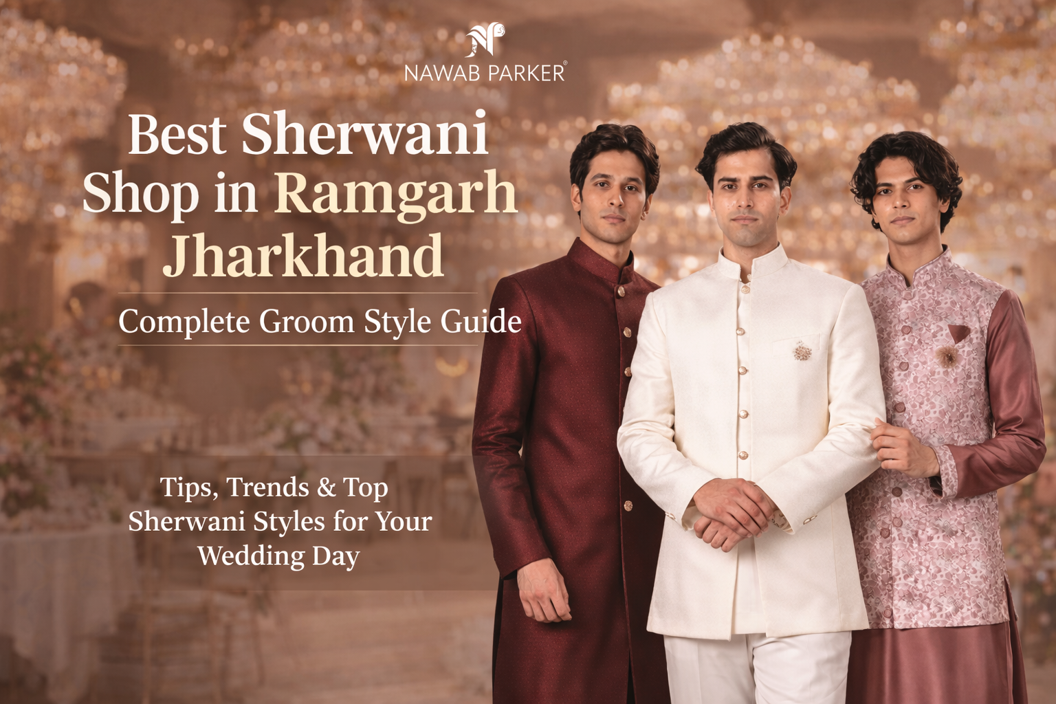 Best sherwani in Ramgarh Jharkhand groom style guide Nawab Parker