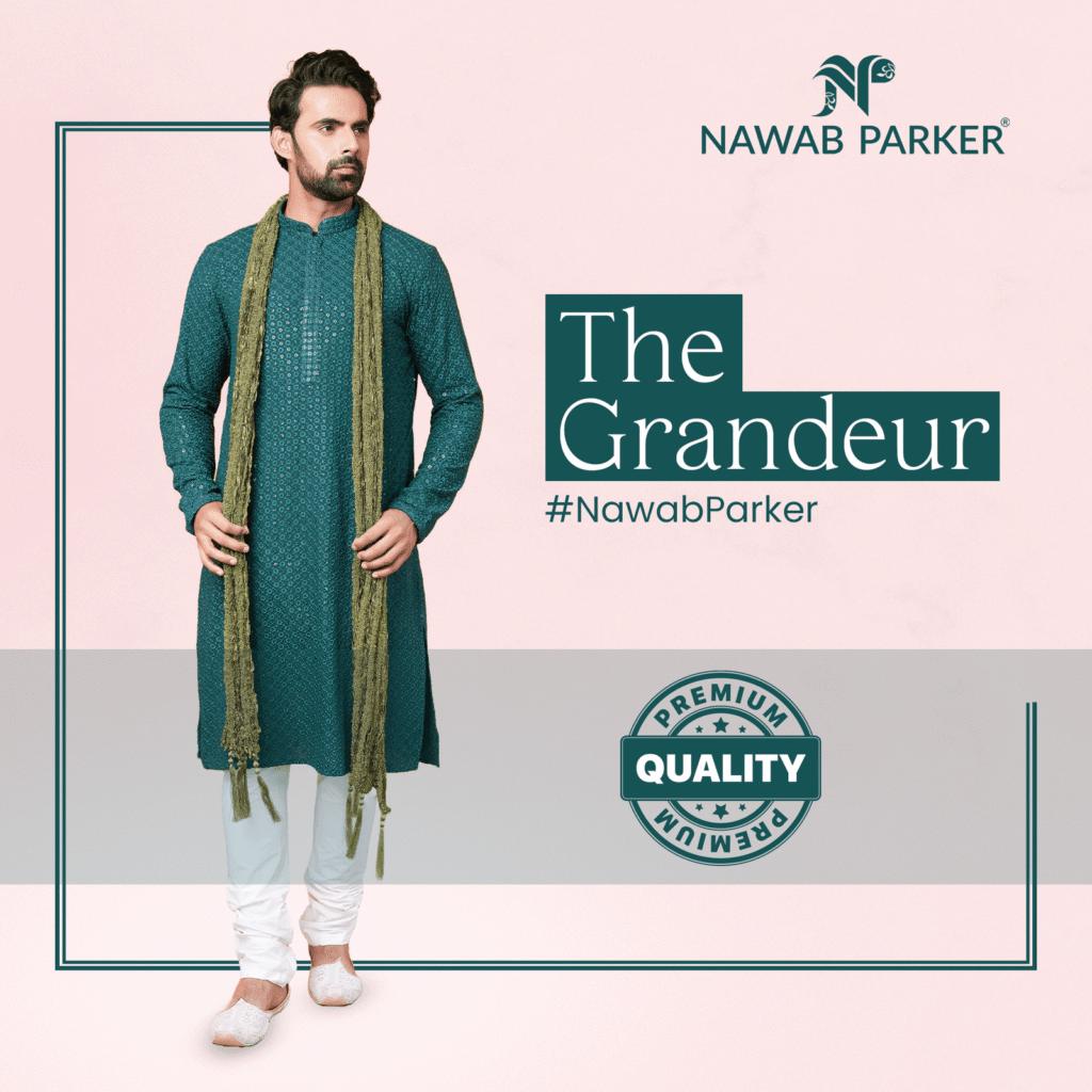 Shop Men's ethnic Wear for Wedding, Engagement and Reception Nawab Parker 1